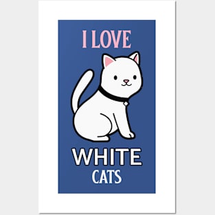 WHITE CAT Posters and Art